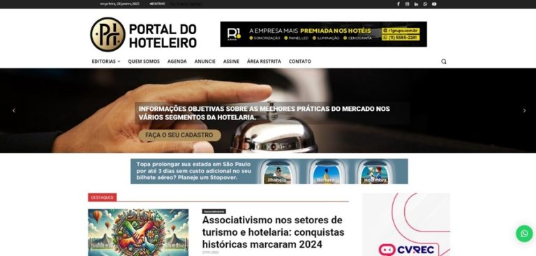 Profissionais com automotivação estão sempre em busca de aprimoramento. Portanto, o Portal do Hoteleiro é um grande aliado | Crédito: Divulgação/Portal do Hoteleiro
