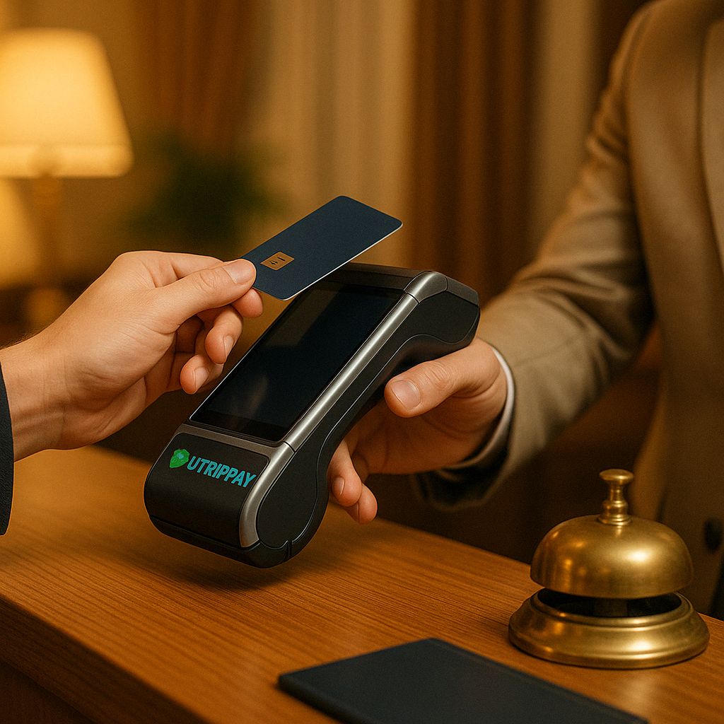 Por ser uma adquirência para a hotelaria, a Utrippay consegue trabalhar com taxas mais competitivas e se integrar totalmente ao PMS. Para completar, aceita Pix na maquininha e fornece relatórios detalhados de vendas | Crédito: Divulgação
